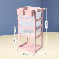 ราคา ชั้นวางของมีล้อ 4 ชั้น ขนาด 42x46x89 ซม (19112529284)