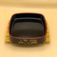 ราคา ถาดซูชิโอเกะทรงเหลี่ยม ถาดซูชิ ถาดอาหารญี่ปุ่น จานญี่ปุ่น จานซูชิ สีดำแดง ลายต้นสน Tableware (20000706586)