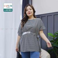 ราคา LX0165 เสื้อแขนสั้น สาวอวบ เสื้อคอปาด ปีกค้างคาว มีเชือกผูกโบว์ช่วงเอว เสื้อผ้าพลัสไซส์ เสื้อผ้าสาวอวบ คุณภาพพรีเมี่ยม เสื้อ ยืด สาว อวบ เสื้อ ยืด ผู้หญิง ไซส์ ใหญ่ (19681063217)