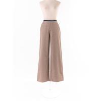 ราคา MNG กางเกงขายาวสีน้ำตาลอ่อนเอวยืด ป้ายแบรนด์ระบุไซส์ EUR XS Preloved (20665535511)