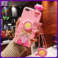 ราคา สำหรับ Samsung Galaxy J1 2016 A6 2018 A7 2017 A720 A7 2017 Duos A7 2018 A750 A8 2018 A530 A8 2018 A8 Plus 2018นุ่มซิลิโคนโทรศัพท์กรณี Sailor Moon ผู้ถือ Lanyard Cover (10641995589)