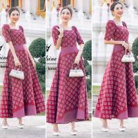 ราคา ชุดเดรสสีชมพู ชุดเดรสใส่ทำงาน (20406762287)