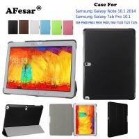 ราคา Afesar P600 P601 T520 521 อัลตร้าสลิมปกคลุมสำหรับSamsung Galaxy Note 10 1 2014 ฉบับ G Alaxy Tab Pro 10 1 สมาร์ทกรณีอัตโนมัตินอน (416614920)