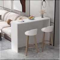 ราคา INTER HOME โต๊ะบาร์ใหม่ โต๊ะบาร์ไม้ทรงสูง โต๊ะบาร์คาเฟ่ โต๊ะบาร์ตกแต่งร้าน ขาเหล็กแข็งเเรงทรงสูง มี 2 สี เฉพาะโต๊ะ (18729103806)