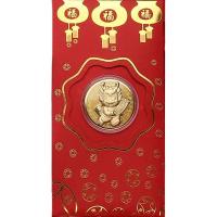 ราคา GONUUWGL ลายมังกร เหรียญทองโชคดีปีมังกร ของสะสม พร้อมแพ็คเก็ตสีแดง ของที่ระลึกเทศกาลฤดูใบไม้ผลิ ของตกแต่งเทศกาลฤดูใบไม้ผลิ เหรียญที่ระลึกฟอยล์สีทอง ของขวัญปีใหม่ (21256678726)
