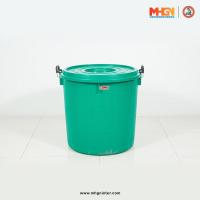 ราคา ถังน้ำ ถังแกลลอนมีฝา ตรางู GL41 ทรงเตี้ย ความจุ 156 ลิตร (2407576945)