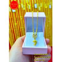 ราคา จี้หัวใจ 0 6 กรัม ทองแท้ 96 5 พร้อมสร้อยคอเงินลายสี่เสายาว 23 cm (18704671827)