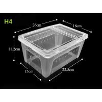 ราคา กล่องพลาสติกใสสัตว์เลื้อยคลานสัตว์เลื้อยคลาน กล่องเลี้ยงสัตว์เล็ก จิ้งจกผสมพันธุ์สดกล่องให้อาหาร (7178794278)