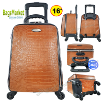 ราคา รุ่นใหม่ 4 ล้อ 360 องศา ฺBagsmarket กระเป๋าเดินทาง 16 นิ้ว แบรนด์ Sun POLO ระบบรหัสล๊อค 4 ล้อ กระเป๋าล้อลาก หนังกันน้ำได้ (13235028396)