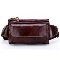 ราคา Leather Inc กระเป๋าคาดเอว คาดอกหนังแท้อย่างดี4ช่องใส่ของ ขนาด21x12x4cm ยาว สูง หนา รุ่น C002 8 1A (200911403)