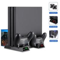 ราคา พัดลมทำความเย็นสำหรับ PS4 PS4 Slim PS4 Pro คอนโซลชั้นวางแนวตั้ง Cooler Dual Charger สำหรับ PS4 Cooler อุปกรณ์เสริม (21170743805)