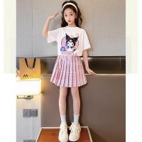 ราคา ชุด Kuromi Sanrio ฤดูร้อน2023ใหม่สำหรับเด็กผู้หญิง Jk สไตล์มหาลัยกระโปรงเครื่องแบบน่ารักเสื้อยืดลายการ์ตูน กระโปรงมีจีบ2ชิ้นชุด5 6 8 10 12 14ปี (19815036477)