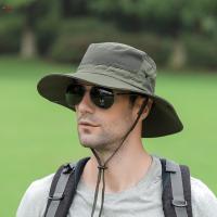 ราคา COD หมวกกันแดดปีกกว้าง Mens Bucket Hats หมวกตาข่ายเดิมหมวกตกปลาสำหรับตกปลาเดินป่า Garden Beach (16120708037)