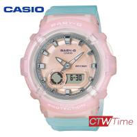ราคา ผ่อนชำระ สูงสุด 10 เดือน Casio Baby g นาฬิกาข้อมือผู้หญิง สายเรซิ่น รุ่น BGA 280 4A3DR สีชมพูเขียวพาสเทล (13204852355)