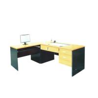 ราคา Raminthra Furniture Work desk โต๊ะทำงาน ชุดโต๊ะทำงานเข้ามุม หน้าท็อปผิวเมลามีน รุ่น ML สีเชอร์ร่ ดำ (13636991)