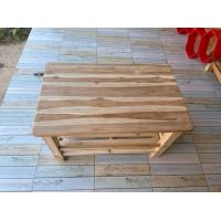 ราคา โต๊ะทีวี 2 ชั้น งานดิบ โต๊ะไม้สัก ชั้นวางทีวี (8128816508)