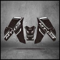 ราคา YAMAHA MT03 MT 03 MT03 รถจักรยานยนต์ถังน้ำมันเสื่อสติ๊กเกอร์ป้องกันสติ๊กเกอร์ (17576727875)