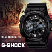 ราคา นาฬิกาข้อมือCasioGShock รุ่น GA 110 1B นาฬิกาผู้ชายสายเรซิ่นสีดำ รุ่น Blackhawk ตัวขายดี (4620556433)