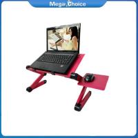 ราคา MegaChoice 100 Original Alloy Folding Portable Laptop Desk Ergonomic Aluminum Bed Laptop Stand Pc Table Notebook Table Desk Stand With Mouse Pad (21174455802)