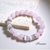 ราคา กำไลหินเสริมความรัก เมตตา โรสควอตซ์ หินสีขมพู นำโชคแท้ (18943240625)