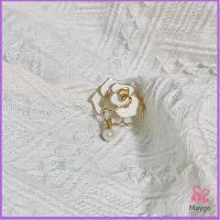 ราคา เข็มกลัด รูปดอกคามิเลีย ประดับมุก สไตล์เรโทร Camellia brooch (21140256588)