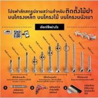 ราคา สกรูไม้ฝามีปีก ปลายสว่าน PROFAST สกรูปลายสว่านยึดไม้ฝากับโครงเหล็ก มีปีก ไม่มีปีก (16905759789)