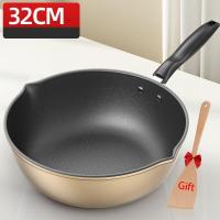 ราคา Onetwone 30 32Cm กระทะทอดไม่ติดกระทะกระทะแบนอลูมิเนียมไม่ติดกระทะสำหรับเตาแก๊สและเตาแม่เหล็กไฟฟ้า (17593491351)