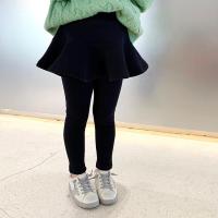 ราคา COD สินค้าใหม่จัดส่งฟรี กางเกงกระโปรงบุขนสำหรับเด็กหญิงกางเกงเลกกิ้งสไตล์ตะวันตกรุ่นใหม่สำหรับฤดูหนาวของเด็กกางเกงสองชิ้นปลอมแมทช์ลุคง่าย (20540407270)