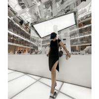 ราคา Canwear Studio ll Gedda dress ชุดเดรส ชุดไปคาเฟ่ เดรส เดรสผ่าข้าง เดรสผ่าข้างยาว เดรสผ่าข้างสูง เดรสสายเกา เดรสสายฝอคนอวบ เดรสสายฝอ ยาว เดรสสีดำ (16859600079)