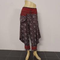 ราคา กางเกงม้งผ้าฝ้ายพิมพ์ลาย กางเกงผ้าไทย กางเกงผ้าฝ้าย กางเกงผู้หญิงเอวแต่งด้วยผ้าทอมือ ลายผ้าอาจแตกต่างกันนะ แต่สืเดียวกันค่ะ (17431207341)