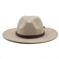 ราคา หนังกลับสีทึบ Fedoras หมวกปานามาหมวกสักหลาดสำหรับผู้ชายหมวกแจ๊ซหมวกคาวบอยสำหรับผู้หญิงและผู้ชายฤดูหนาวหมวกผู้ชาย Im62407860หมวกปีกกว้างกว้าง (19891605523)