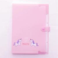 ราคา แฟ้มกระเป๋า ลายม้ายูนิคอร์น Unicorn สีชมพูพาสเทล PINK ขนาด A4 ใช้จัดเก็บเอกสารสำนักงาน และเครื่องเขียนต่างๆ (16049530153)