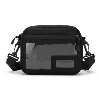 ราคา E S กระเป๋าสะพายข้างทรงนอน ช่องพลาสติกใสด้านหน้า ใส่โทรศัพท์ พาสปอร์ตได้ (19380017521)