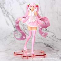 ราคา High Quality Anime Hatsune Miku Pink Sakura Miku Pvc Statue Figure Model Toys Charm (15115328913)