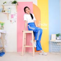 ราคา 9721 9 สี กางเกง เอวสูง เอวขนมจีบ ทรงคาร์โก้ แต่งแถบ (19895774865)