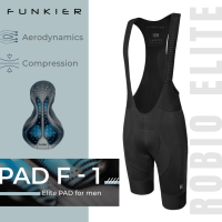 ราคา ผ่อน 0 กางเกงเอี้ยมปั่นจักรยาน Funkier Robio Elite Bib F 1 pad (13333097911)