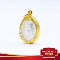 ราคา จี้พระทอง จี้พระไม่ลอก จี้หลวงพ่อเงิน วัดบางคลาน องค์เงิน เลี่ยมกรอบชุบทอง ชุบเศษทองเยาวราช ชุบทอง100 (17447598862)