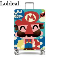ราคา Loldeal กระเป๋าเดินทางหนาปกยืดหยุ่นการ์ตูนผ้าบาติกทนต่อการสึกหรอกระเป๋าเดินทางฝาครอบป้องกัน (14644319888)