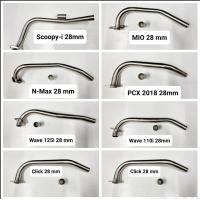 ราคา คอท่อ งานสแตนเลส ขนาด 25 และ 28 mm สำหรับ Scoopy i Finn Nmax PCX Dream Spark Mio Click Wave 110 125i (21183297017)