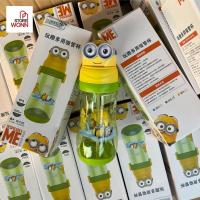 ราคา H013 ขวดน้ำเด็กไปโรงเรียน มินเนี่ยน 3D ขวดน้ำพกพา BPA free ปลอดภัย minion กระติกน้ำน่ารัก กระบอกน้ำน่ารัก รับเปิดเทอม (19887933197)