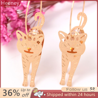 ราคา Heeney ต่างหูห้อยระย้ารูปสัตว์แมวทรงกลมสีทองต่างหูไข่มุกต่างหูห้อยระย้าเครื่องประดับ (19986115522)