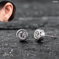 ราคา ต่างหูคริสตัล Siwan Crystal Round Crystal Stud Earrings (20188031770)