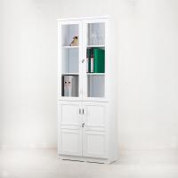 ราคา ส่งฟรี ชั้นวางของ วางหนังสือ เอกสาร มีบานกระจกเปิดปิด และกุญแจล๊อค รุ่น F752 80x38x203 ซม (16608615119)