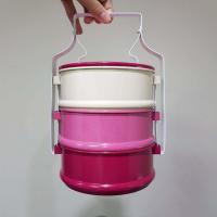 ราคา พร้อมส่ง ปิ่นโต สำหรับใส่อาหาร ปิ่นโต 3 ชั้น ขนาด 15 ซม ปิ่นโตโบราณ เคลือบอีนาเมล Food grade กล่องใส่อาหารวินเทจ (4199698044)