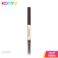 ราคา Cezanne Twist up Eyebrow with Spiral Brush 0 23g 02 Olive Brown (19953686733)