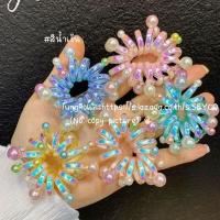 ราคา หนังยางรัดผม เกลียวใหญ่ สีสันสวยงาม สไตล์เกาหลี สีโฮโลแกรม สีเยลลี่เป็นที่นิยม พร้อมส่งจากไทยส่งเร็วทันใช้ (15891367024)