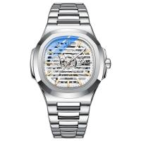 ราคา HOT Chenxi แฟชั่น อัตโนมัติ ไขลาน โครงกระดูก เต็มเหล็ก สําหรับผู้ชาย นาฬิกากันน้ํา ส่องสว่าง ผู้ชาย นาฬิกาข้อมือ (19862645277)