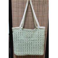 ราคา กระเป๋าถักเชือกร่ม ทรงถุงสะพายข้าง งานแฮนด์เมด จุของได้เยอะ (21182942438)