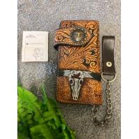 ราคา กระเป๋าหนังวัวแท้ หนังแกะลาย ใบยาว ชายและหญิงสไตล์วินเทจ (14797190350)