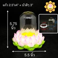 ราคา ครอบแก้วพระ โดมแก้ว ฐานรองพระ ดอกบัว (8235060462)